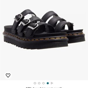 Dr. Martens Women's Sandal, Black Hydro Leather NEW/No box, Sz. 8